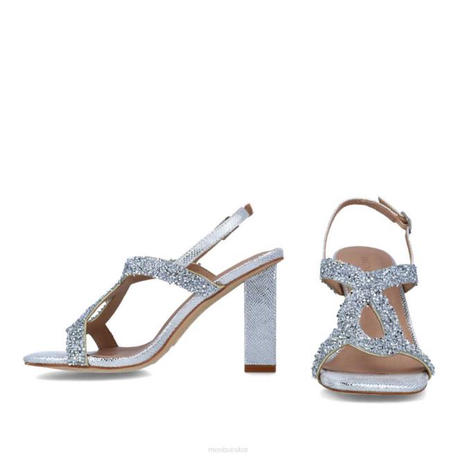 Menbur kvinnor silver urania mellan och låga klackar 608J1696