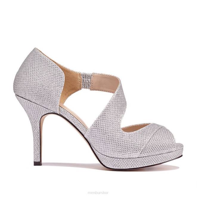 Menbur kvinnor silver ursae mellan och låga klackar 608J1847