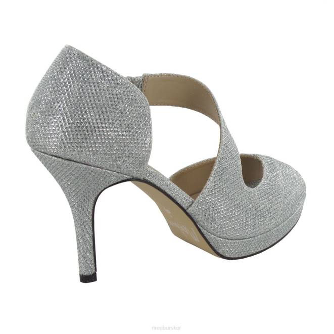 Menbur kvinnor silver ursae mellan och låga klackar 608J1847