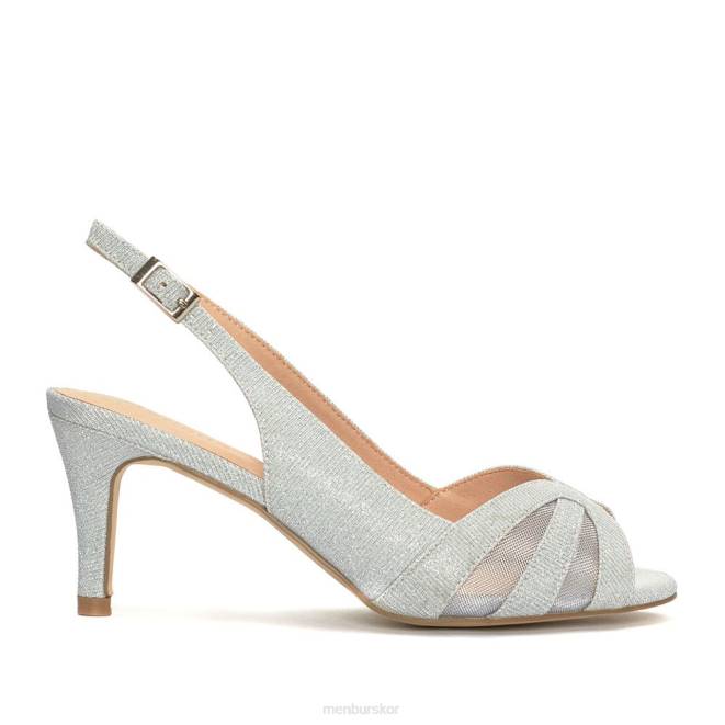 Menbur kvinnor silver vallonto mellan och låga klackar 608J2022