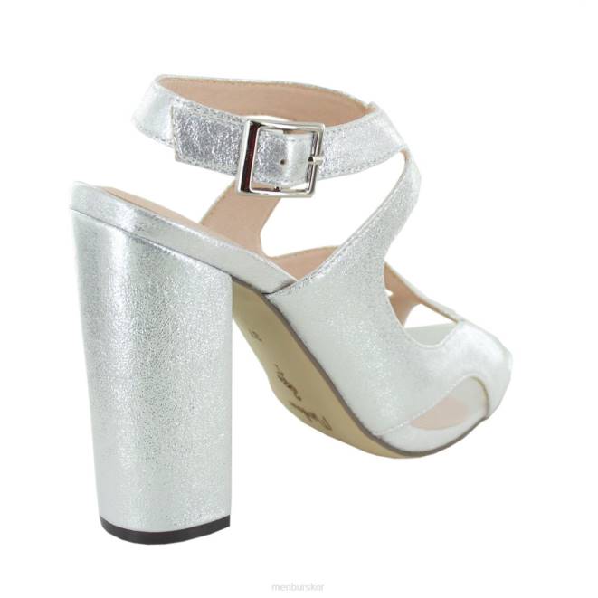 Menbur kvinnor silver venco mellan och låga klackar 608J1754