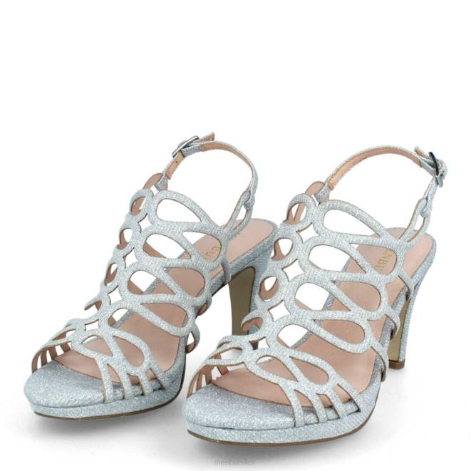 Menbur kvinnor silver veronella mellan och låga klackar 608J2000