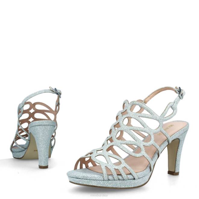 Menbur kvinnor silver veronella mellan och låga klackar 608J2000