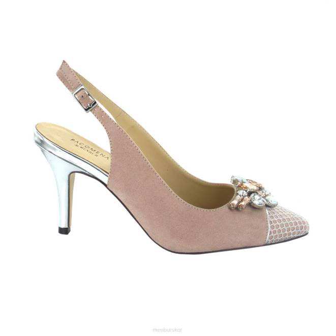 Menbur kvinnor smink rosa faucena mellan och låga klackar 608J5973