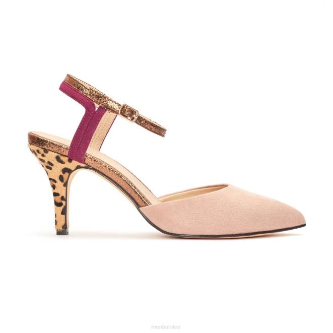 Menbur kvinnor smink rosa fico mellan och låga klackar 608J1808