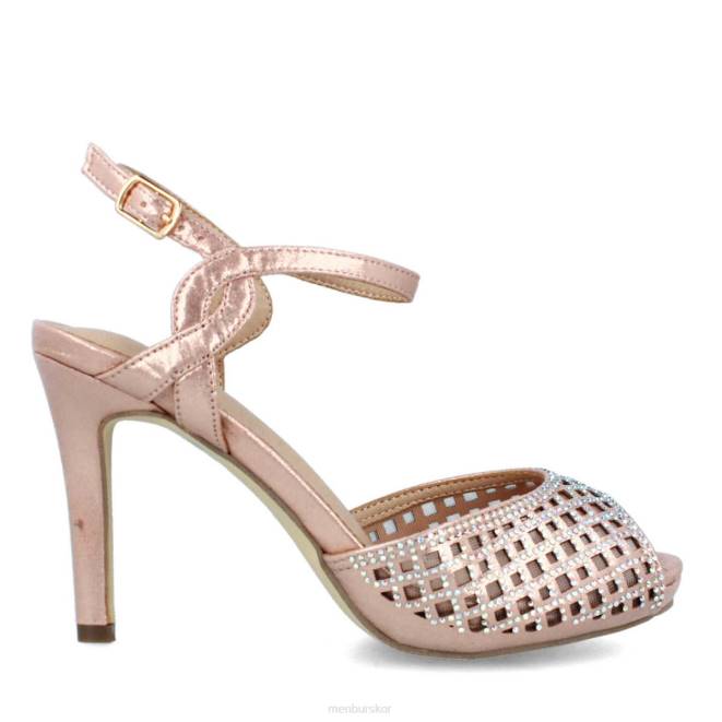 Menbur kvinnor smink rosa stopp mellan och låga klackar 608J2175