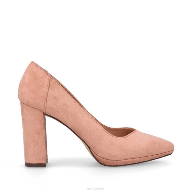 Menbur kvinnor smink rosa stura mellan och låga klackar 608J1901