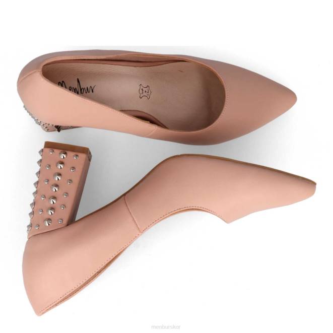 Menbur kvinnor smink rosa tampolos mellan och låga klackar 608J2189