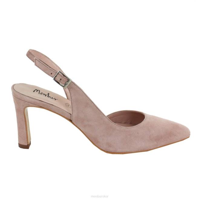 Menbur kvinnor smink rosa ussana mellan och låga klackar 608J2076