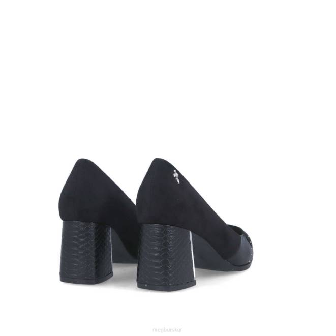 Menbur kvinnor svart actea mellan och låga klackar 608J5886