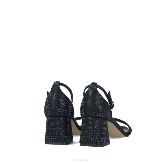 Menbur kvinnor svart aguamarina mellan och låga klackar 608J5672