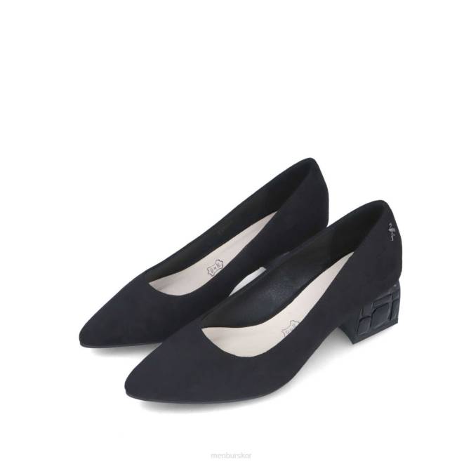 Menbur kvinnor svart ailanthea mellan och låga klackar 608J5893