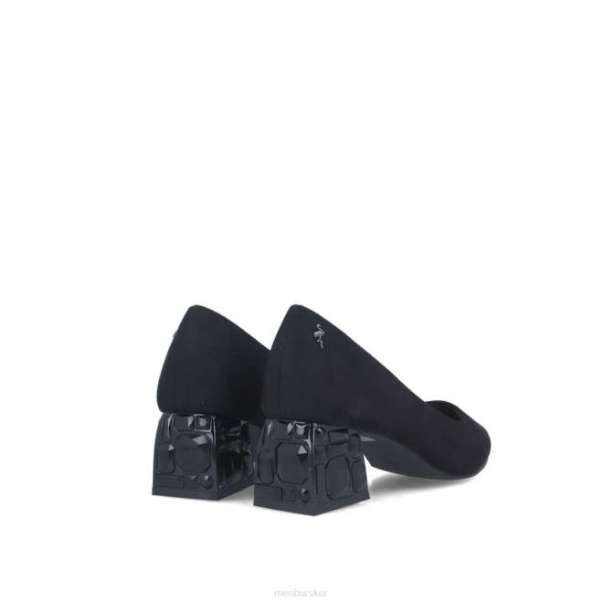 Menbur kvinnor svart ailanthea mellan och låga klackar 608J5893