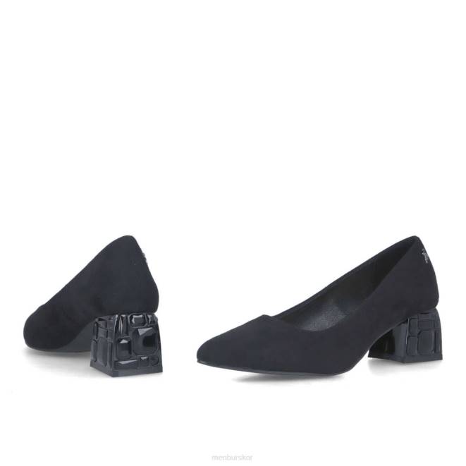 Menbur kvinnor svart ailanthea mellan och låga klackar 608J5893