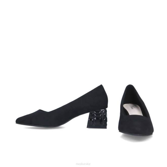 Menbur kvinnor svart ailanthea mellan och låga klackar 608J5893