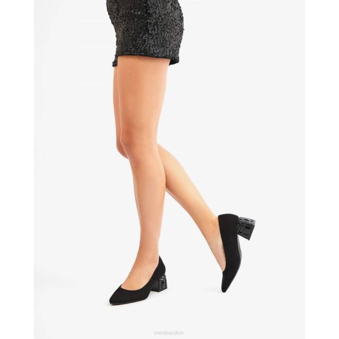 Menbur kvinnor svart ailanthea mellan och låga klackar 608J5893