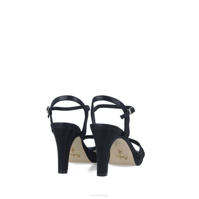 Menbur kvinnor svart antea mellan och låga klackar 608J1693