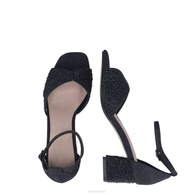 Menbur kvinnor svart apatita mellan och låga klackar 608J5676