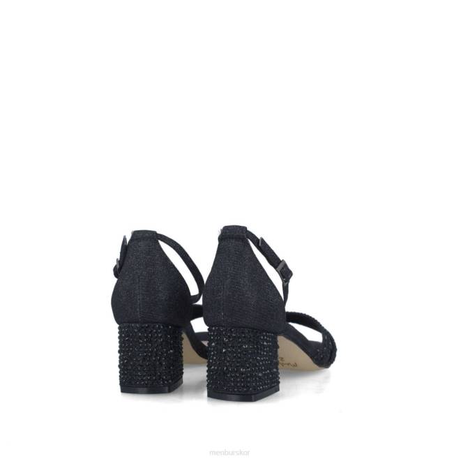 Menbur kvinnor svart apatita mellan och låga klackar 608J5676