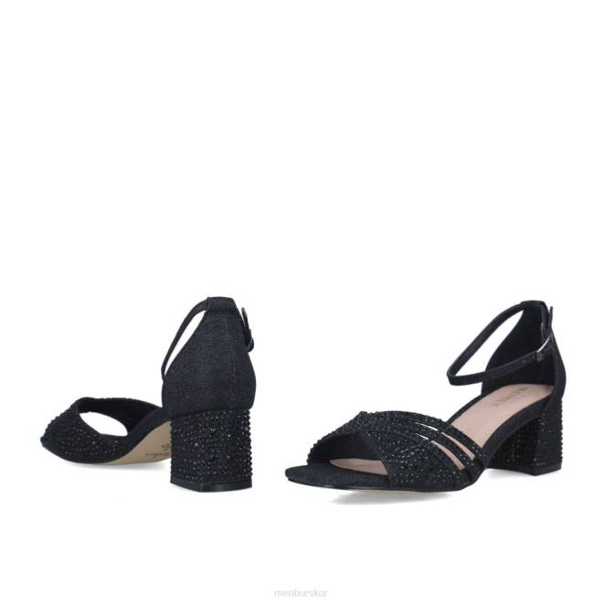 Menbur kvinnor svart apatita mellan och låga klackar 608J5676