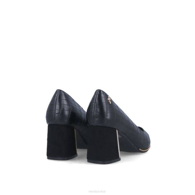 Menbur kvinnor svart arnit mellan och låga klackar 608J5889