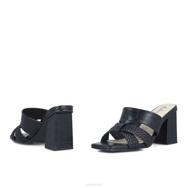 Menbur kvinnor svart atreo mellan och låga klackar 608J1714