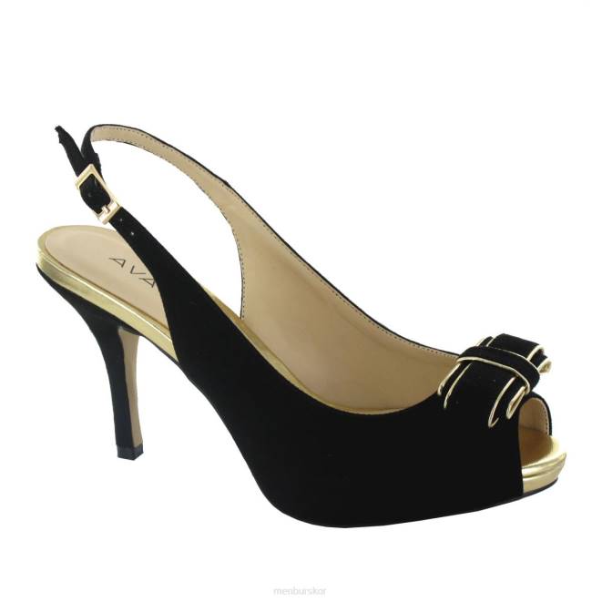 Menbur kvinnor svart calahonda mellan och låga klackar 608J1773