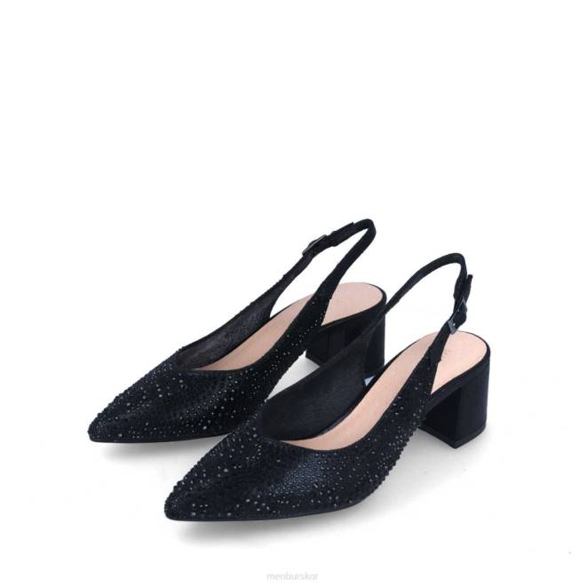Menbur kvinnor svart cefali mellan och låga klackar 608J1747