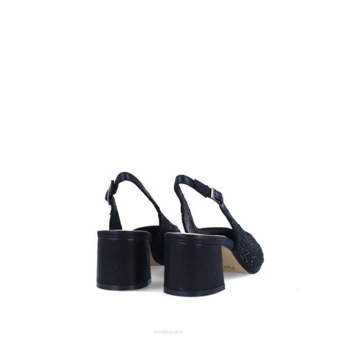 Menbur kvinnor svart cefali mellan och låga klackar 608J1747