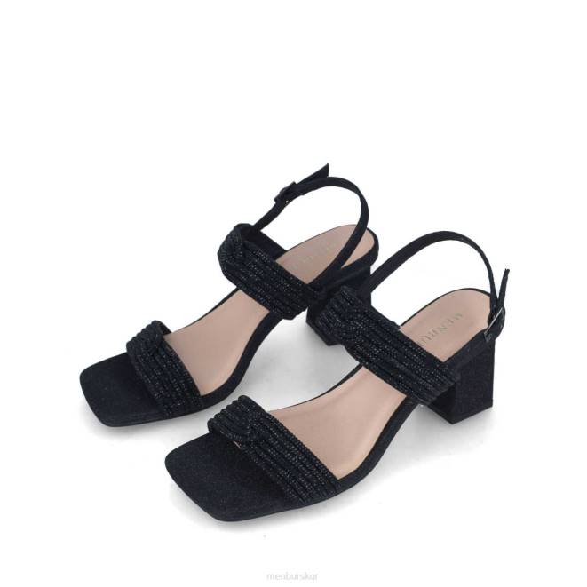 Menbur kvinnor svart cuarzo mellan och låga klackar 608J5630