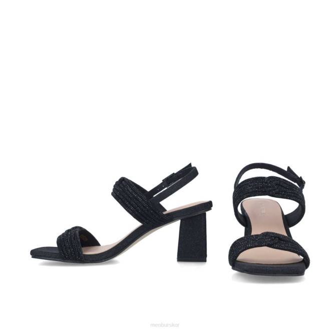 Menbur kvinnor svart cuarzo mellan och låga klackar 608J5630