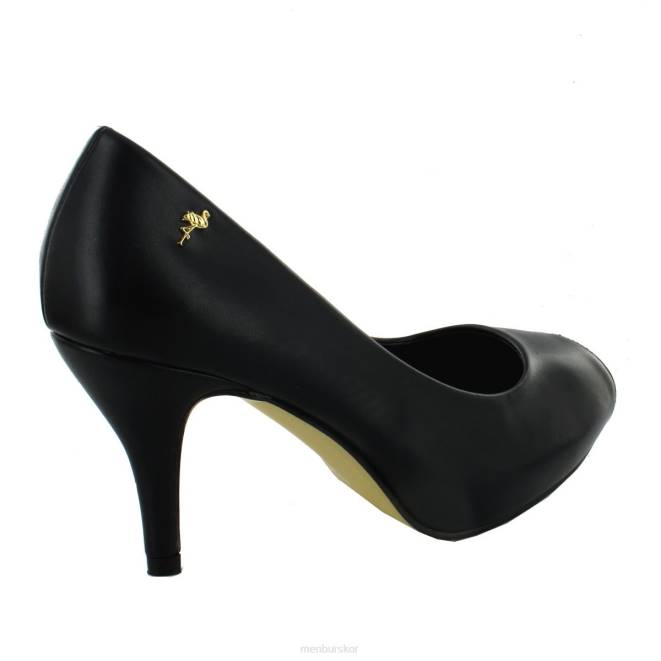 Menbur kvinnor svart dalias mellan och låga klackar 608J6040