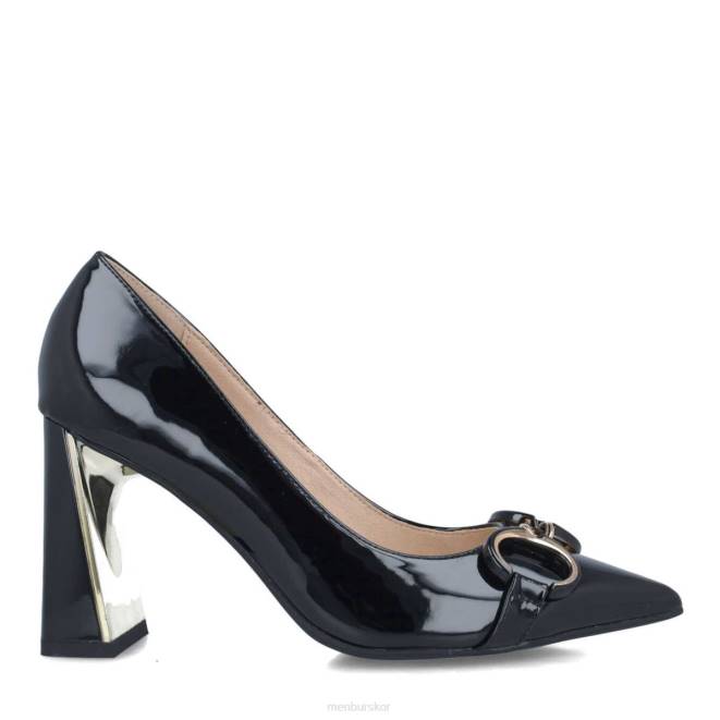 Menbur kvinnor svart granito mellan och låga klackar 608J5591