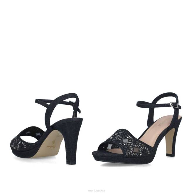 Menbur kvinnor svart hambergita mellan och låga klackar 608J5603