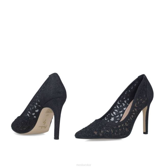 Menbur kvinnor svart hiddenita mellan och låga klackar 608J5661