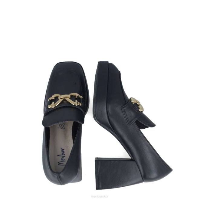 Menbur kvinnor svart jaspe mellan och låga klackar 608J1628