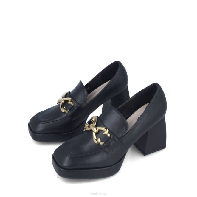 Menbur kvinnor svart jaspe mellan och låga klackar 608J1628