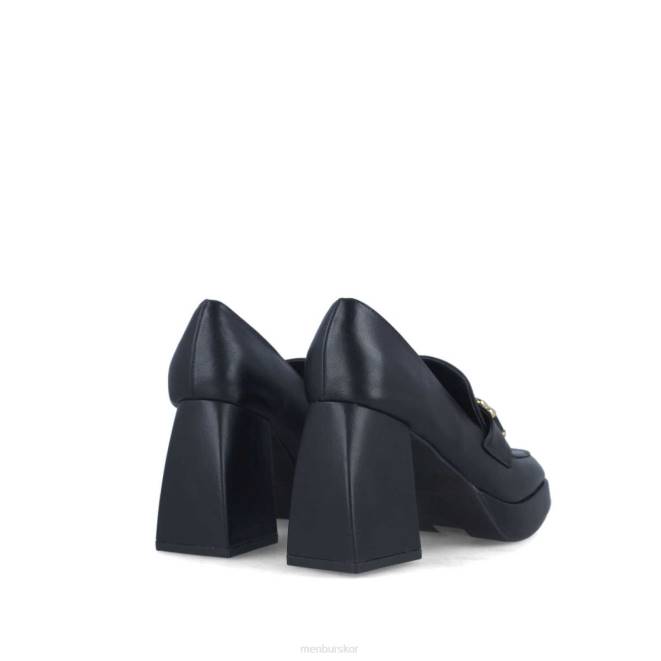 Menbur kvinnor svart jaspe mellan och låga klackar 608J1628