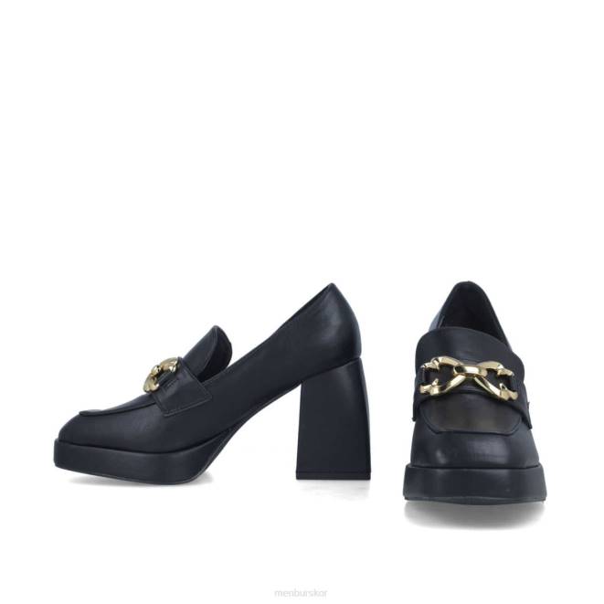 Menbur kvinnor svart jaspe mellan och låga klackar 608J1628