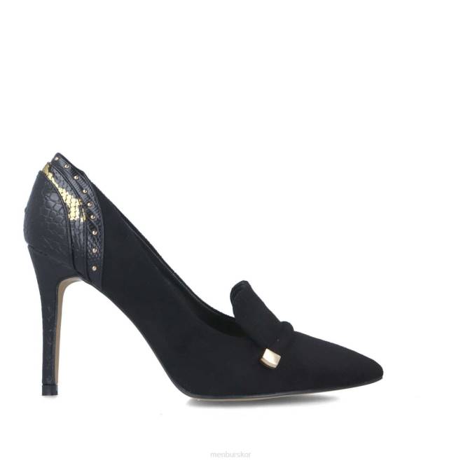 Menbur kvinnor svart lonicera mellan och låga klackar 608J5858