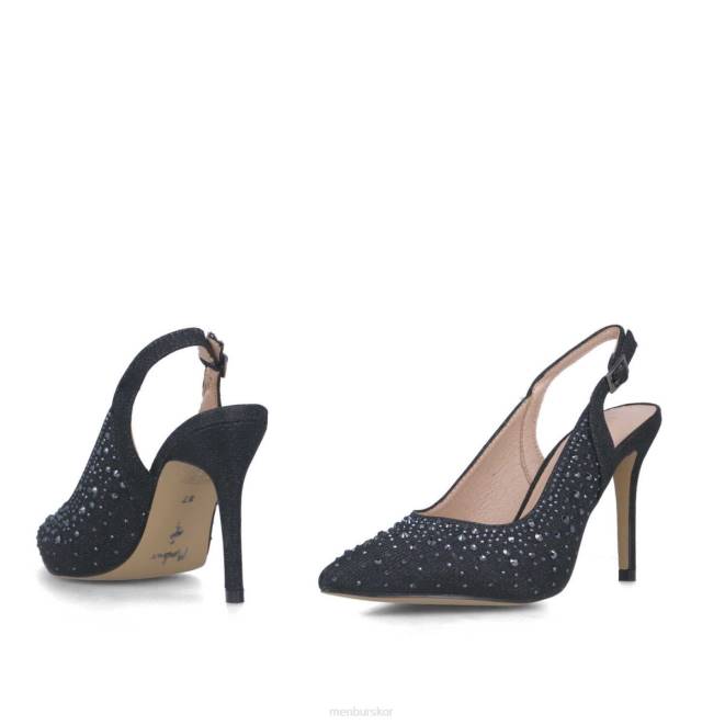 Menbur kvinnor svart lyrata mellan och låga klackar 608J1723