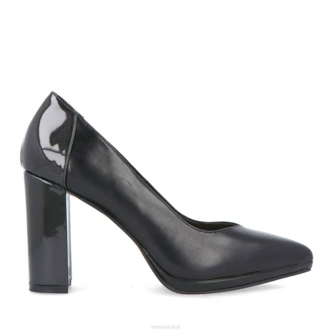 Menbur kvinnor svart maser mellan och låga klackar 608J1862