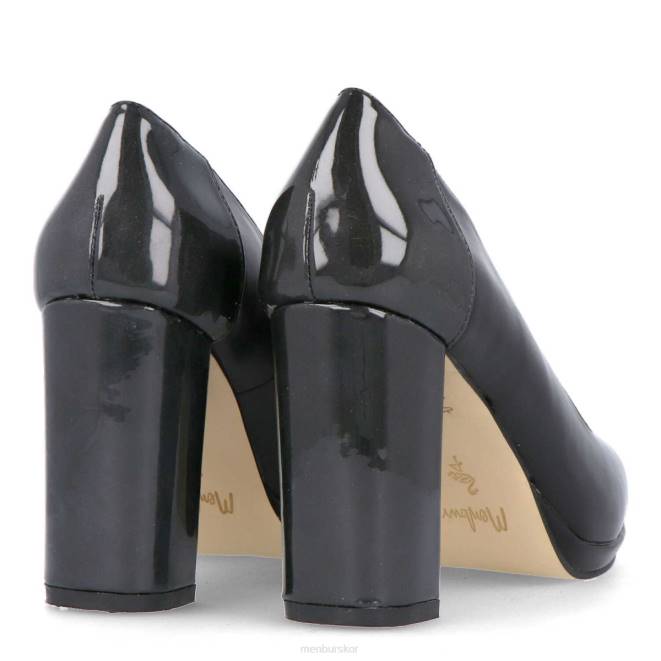 Menbur kvinnor svart maser mellan och låga klackar 608J1862