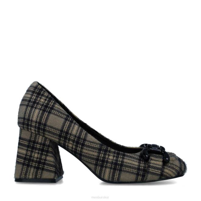 Menbur kvinnor svart morganita mellan och låga klackar 608J5626