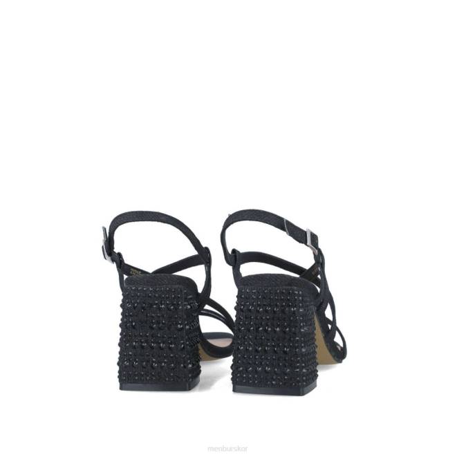 Menbur kvinnor svart nete mellan och låga klackar 608J5852