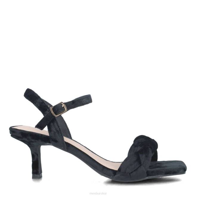 Menbur kvinnor svart nuummita mellan och låga klackar 608J1660