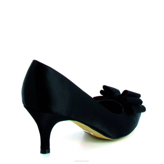 Menbur kvinnor svart pechora mellan och låga klackar 608J5925