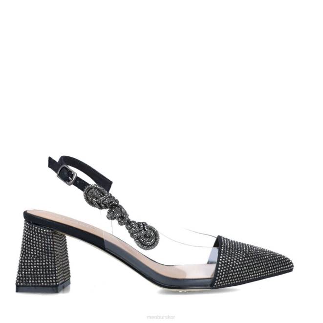 Menbur kvinnor svart perseus mellan och låga klackar 608J5567