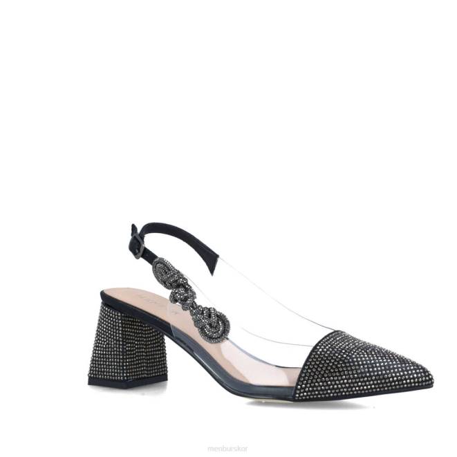 Menbur kvinnor svart perseus mellan och låga klackar 608J5567