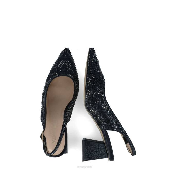 Menbur kvinnor svart procyon mellan och låga klackar 608J5583